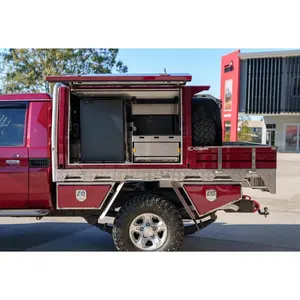 Customized Aluminum Alloy ute Canopy Dual Cab Ute Canopies Ute Tray And Canopy For 4X4 Pickup truck for sale