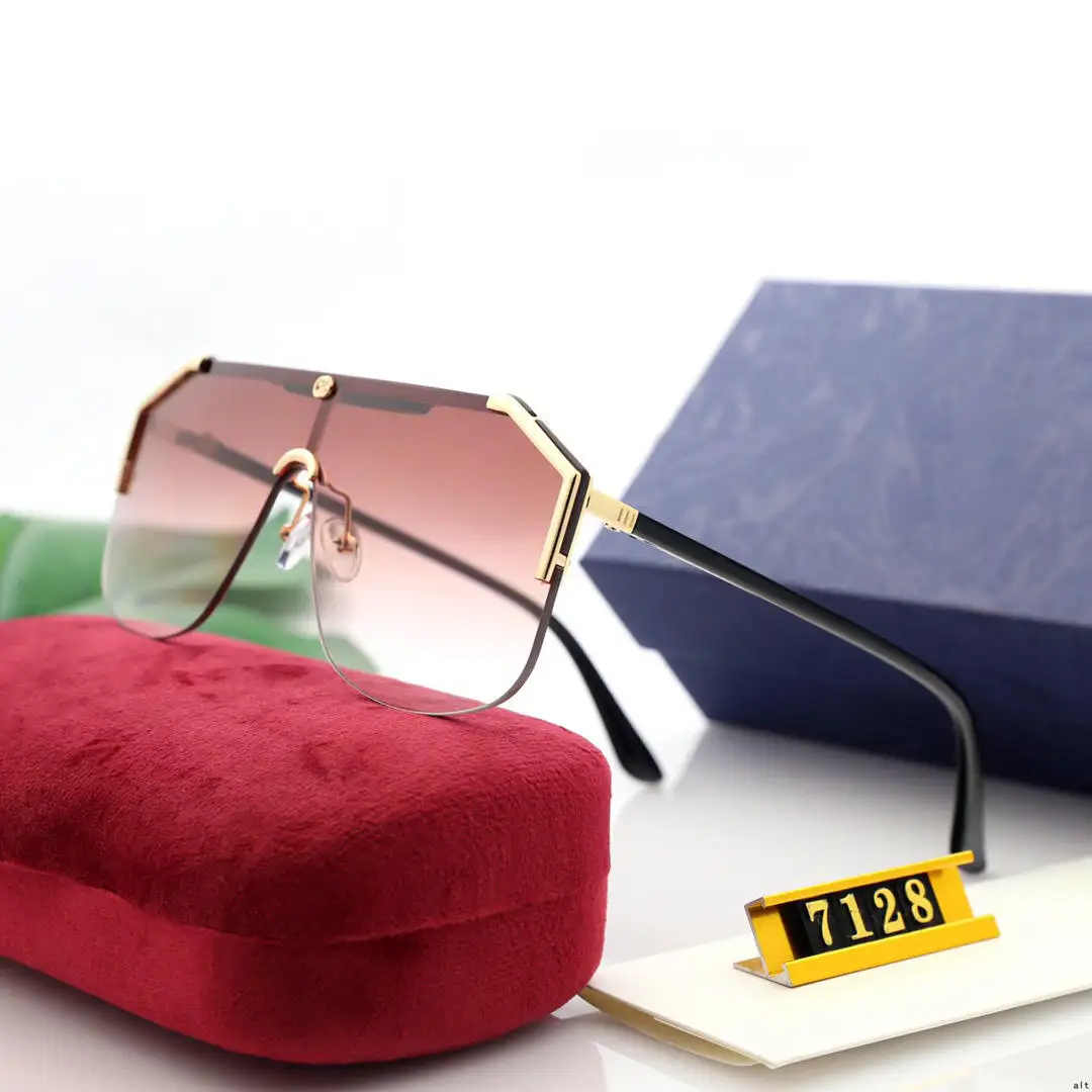 Venta al por mayor de alta calidad barato mejor mujer redondo diseñador de lujo gafas de sol de moda de marca libre Sunglass Case con logotipo