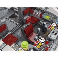 XMORK 032002 MOC Nave spatiale Couronne 4453 pièces, vaisseau de guerre interstellaire science-fiction, ensemble de blocs de construction DIY