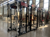 Chine Entraîneur complet Équipement de fitness Câble Crossover Gantry Smith Machine Squat Rack avec plaques d'alimentation pour la musculation