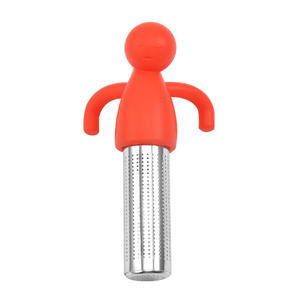 Hot Cute Stainless Steel Animal Shape Durable Little Man People Tea Infuser Filter Teapot for <strong>Kitchen</strong> <strong>Use</strong> - Product Image 5