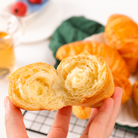 Croissants doux et sucrés personnalisés, vente chaude, boîte complète, collations décontractées, petit-déjeuner, pain déchiré à la main, repas sain, repas rapide et facile