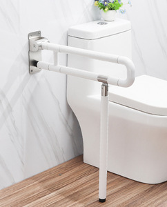 <strong>Bathroom</strong> <strong>Handicap</strong> Grab <strong>bar</strong> Toilet Stair Hospital Handrail Angled Stainless Steel ABS Nylon Armrest for Disability Mounted Wall - Product Image 1