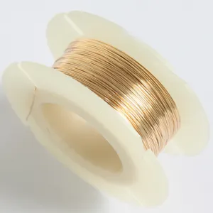 Wholesale Now Product 26 Gauge 14k Gold Filled Wire Half Hard Round Copper Wire For 14k Gold Filled