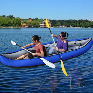 Canoë gonflable épaissi, bateau en caoutchouc double, bateau de pêche pliable - Product Image 2