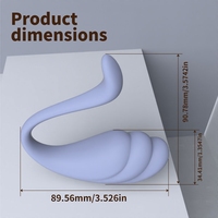 Vibromasseur Swan à double stimulation clitoridienne et du point G, silicone liquide doux, étanche, télécommande, jouet sexuel pour femmes