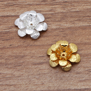 铜镀七彩18 * 5mm三层立体花A11(07230)件 - Product Image 3