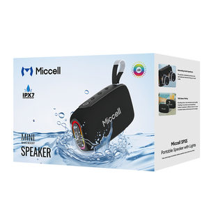Haut-parleurs intelligents sans fil à grand son, étanches IPX7, avec LED RGB 20W, système audio portable mini 3000mAh - Product Image 6