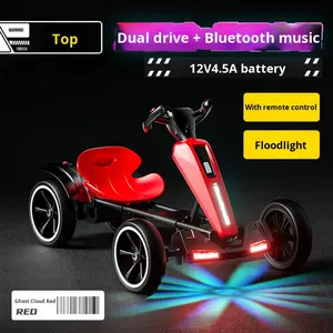 Carro Elétrico de Quatro Rodas para Crianças 2 a 4 Anos Dobrável Portátil para Meninos e Meninas Nenhuma Instalação Necessária - Product Image 4