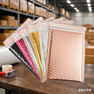 Factory Wholesale Customized Colorful Poly Bubble Silver Foam Secure Eco-Friendly Waterproof <b>Packaging</b> Shipping Bags Apparel - Product Image 1