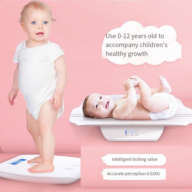 Richmoon Model 6015 Battery LCD Infant Baby Scale for Smart Digital Weight Measuring Tray 100KG Capacity