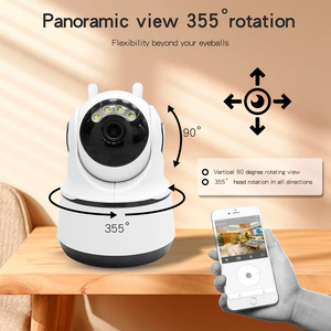 Caméra Dôme IP Sans Fil WiFi Intelligente pour Sécurité Domestique Intérieure 1080P Vision Nocturne Capteur CMOS avec Carte SD et PTZ - Product Image 3