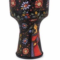 Djembe ABS de 8,5 pouces, instrument de percussion portable pour la salle de classe, les festivals, les bandes scolaires et les répétitions