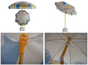 <span class=keywords><strong>Ombrellone</strong></span> da Spiaggia Personalizzato con Logo, Bianco e <span class=keywords><strong>Giallo</strong></span>, con Pannello Solare, per Spiaggia e Attività all'Aperto - Product Image 4