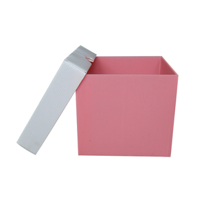 Công suất lớn PP <span class=keywords><strong>corflute</strong></span> nhựa công cụ lưu trữ hộp tái sử dụng coroplast màu hồng quà tặng thiết kế bao bì hộp biểu tượng tùy chỉnh - Product Image 4