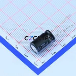 Condensador Electrolítico de Aluminio de Montaje Pasante ENB1VM331G16OT, D10xL16mm 330uF 20% 35V 800mA-100kHz - Product Image 2