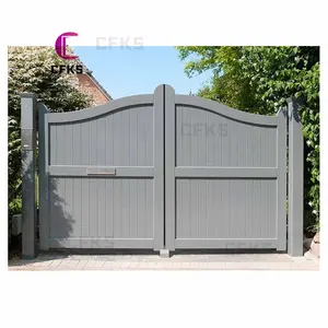 Iron Steel Aluminum Modern Custom Outdoor Swing House Main Gate Designs Graphic Design Alloy Aluminium 1 Set Villa 2 Years CFKS