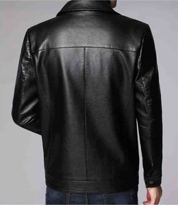 <span class=keywords><strong>M</strong></span>-4XL Winter leren jas Herenjas Pluche dikke revers PU-jas Lente en herfst Koreaanse herenkleding - Product Image 4