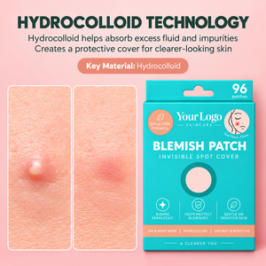 Dernier cri : Patch anti-acné invisible ultra-fin hydrocolloïde pour le jour et la nuit, qui protège et absorbe les imperfections et les fluides des boutons. - Product Image 2