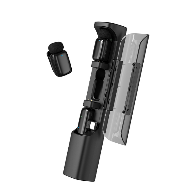 Mini-p Wireless Magnetic Microphone AI Noise Reduction 20meters Transmission Distance for Live Streaming Interviewing