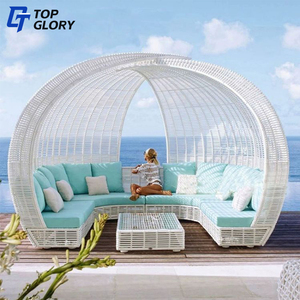 TG tout temps moderne PE <span class=keywords><strong>plastique</strong></span> rotin lit <span class=keywords><strong>de</strong></span> jour extérieur <span class=keywords><strong>jardin</strong></span> Patio osier <span class=keywords><strong>transat</strong></span> chaise longue pour patio piscine cour hôtel - Product Image 3