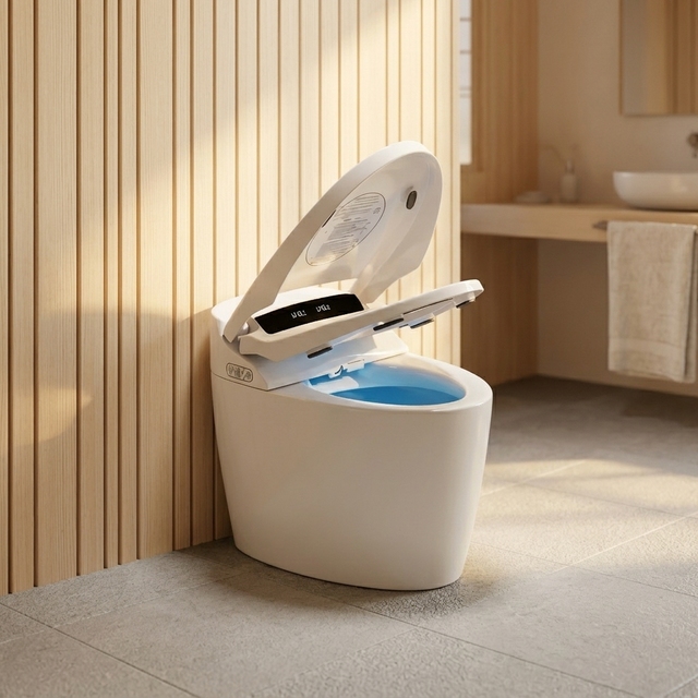 Bathroom Luxury Sensor Automatic Flush Wc Bidet Ceramic Floor One Piece Intelligent Smart Toilet Bowl