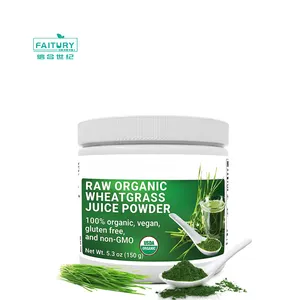 Fabriek Private Label Klein Pakket Tarwegras Poeder Tabletten Natuurlijke Groene Organische Tarwe Grassap Poeder