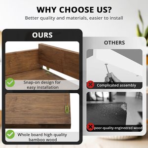 Gỗ phòng giặt Topper máy giặt Máy sấy Countertop Organizer bảng cho gấp quần áo và lưu trữ khay - Product Image 6