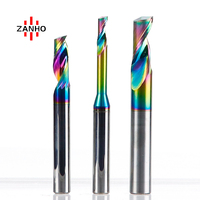 ZANHO carbure monobloc fraise en bout à cannelure unique haute qualité CNC routeur peu fraise acrylique ODM OEM approvisionnement en gros