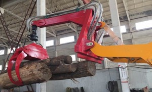 <strong>Log</strong> <strong>Grapple</strong> on Crane 1500kg Lifting Capacity and Large Max Open Size Tractor <strong>Log</strong> <strong>Grapple</strong> for Crane