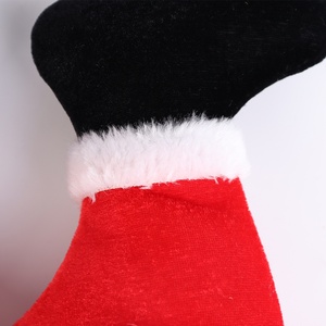 Nouveaux chapeaux de noël pantalon de musique de noël long rayé mouvement feutre en peluche elfe chapeau rayé cloche chapeau de vacances noël père noël cadeaux - Product Image 6