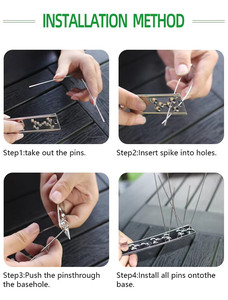Púas Antipájaros con Base de Acero Inoxidable, Púas Duraderas para Pájaros, Púas para Palomas, Kit de Cercas para Proteger de Aves Pequeñas - Product Image 6