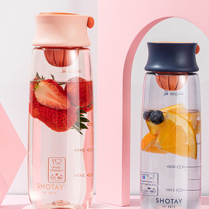 Bouteille d'eau portable en plastique anti-fuite pour étudiants WHY97, petite capacité 600 ml, avec couvercle à ouverture facile pour enfants - Vente en gros - Product Image 3