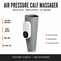 Masseur électrique léger pour les jambes et les mollets, pression d'air, amincissant, compresse chaude à température constante, batterie 1200mAh