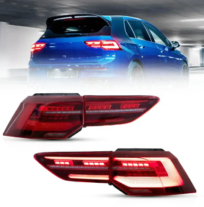 Feux arrière à LED 20-24 pour VW Golf MK8 2020-2024 avec <span class=keywords><strong>clignotant</strong></span> séquentiel L+R avec <span class=keywords><strong>clignotant</strong></span> ambre séquentiel - Product Image 1