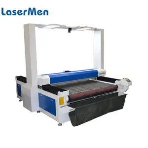 Vision Scanning Laser Cutting Machine for Sublimation Printed Fabric in Roll with Auto Feeding LM-1620