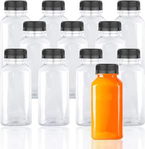 XYA Reusable Bulk Beverage Containers 6OZ 8OZ 10OZ <strong>Plastic</strong> Juice <strong>Bottles</strong> <strong>Empty</strong> <strong>Plastic</strong> Cups for Juice Milk Beverages - Product Image 1