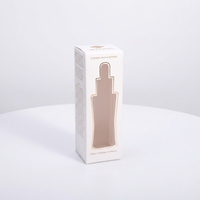 Caja de Cartón Blanca al por Mayor para Pequeñas Empresas, para Productos Cosméticos, con Textura de Lujo y Ventana, Fácil de Montar