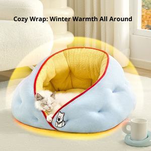 Nouveau lit pour animaux de compagnie de haute qualité, coussin-canapé pour chien et chat, lit de princesse en tissu écologique, rembourrage en <span class=keywords><strong>coton</strong></span> perlé, petit modèle - Product Image 3