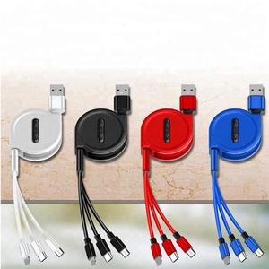 OEM Universale Cavo Dati Cavo Piatto 3 in 1 di Ricarica Veloce stretch cavo USB per Il <span class=keywords><strong>Iphone</strong></span>/Tipo C/Micro - Product Image 5