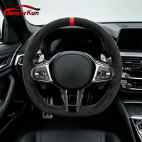 Volant en cuir pour BMW, modèle sport, adaptable aux séries E et F : F10, F11, F20, F22, F30, E90, E91, E92, X1 E84, X5, X6 E70