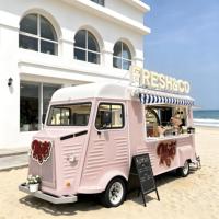 Factory Direct Retro Electric Citroen Truck Mobile Food Truck Commercial Electric Yakitori Grill Machine Candy Stadium Night