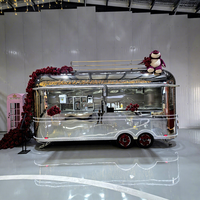 Offre Spéciale prix d'usine chariot de nourriture en acier inoxydable remorque de café camions de nourriture mobiles chariot de hot-dog remorque de café