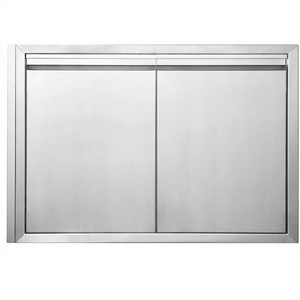Puertas Dobles para Cocina Exterior, Acero Inoxidable 304 Reforzado, Accesorios para Cocina Exterior, Puerta para Interiores y Exteriores - Product Image 1
