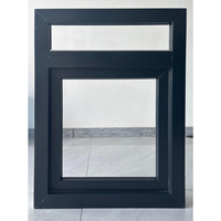 Fenêtre à battant en PVC minimaliste pour cuisine, insonorisée, couleur blanche, résidentielle et commerciale, étanche, norme AAMA, haute qualité
