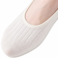 Calcetines de yoga OEM personalizados para mujer con corte abierto en el empeine, calcetines de baile antideslizantes de algodón y elastano de punto acanalado para estudio de ballet