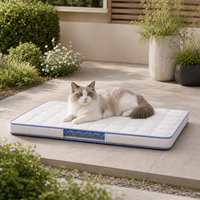 Matelas pour chat sur mesure avec couche latérale transparente et base antidérapante pour projets de Catio