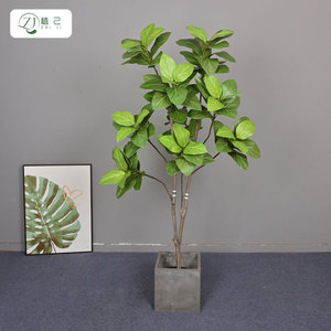 Ficus Artificial Tree 100cm 200cm High Simulation <b>Floor</b> Standing Potted Plant Office Decoration - Product Image 4