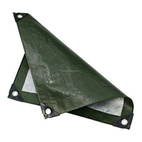 Bâches résistantes de feuille de bâche de HDPE couverture imperméable de camion de couleur bleue de 9ft et de 12ft pour le style simple de tente