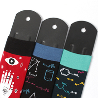 Chaussettes en coton à motifs variés, hauteur moyenne, amusantes et créatives, pour filles, collection Printemps-Automne, confortables, personnalisables, vente en gros, meilleures ventes